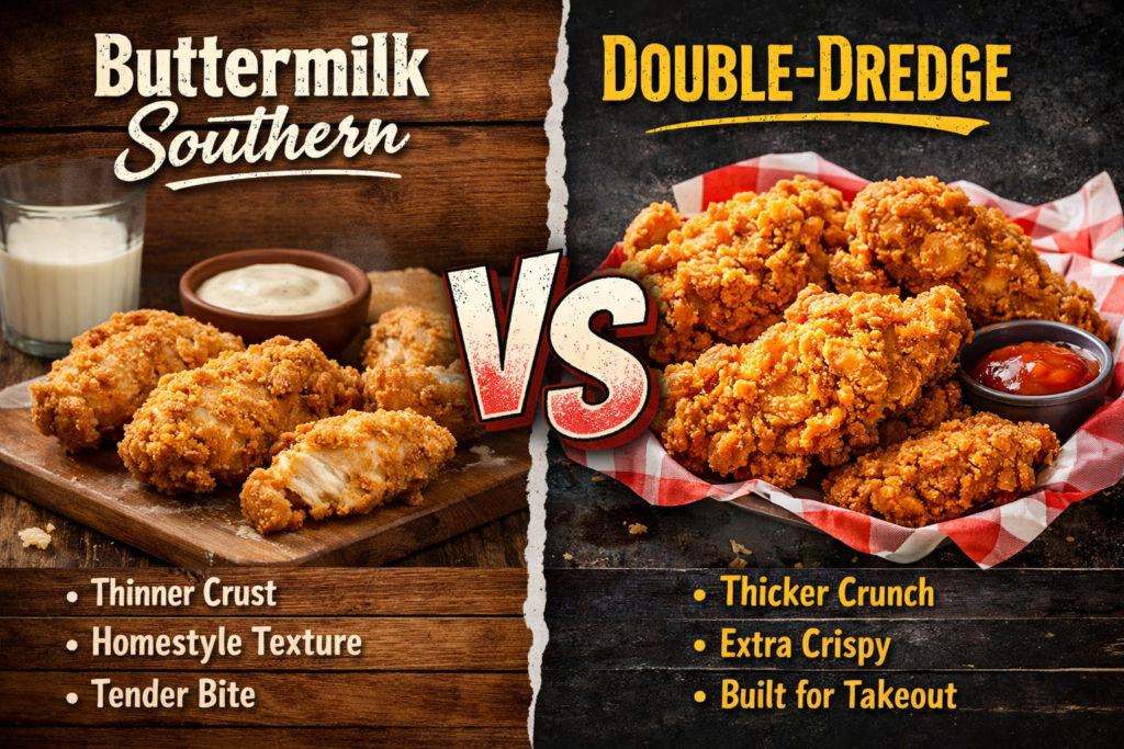 Buttermilk Southern vs. Double-Dredge